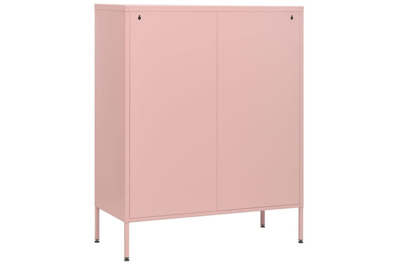 Lipasto pinkki 80x35x101,5 cm teräs - Säilytys - Säilytyskalusteet - Lipasto