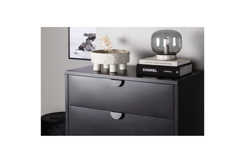 Lipasto Piring - Musta, 40x78x98 - Säilytys - Säilytyskalusteet - Lipasto