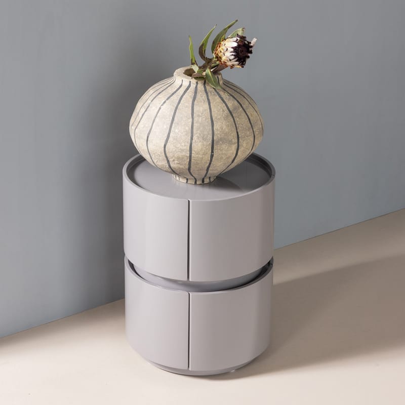 Lipasto/Yöpöytä Lunex 40 cm, Vaaleanharmaa