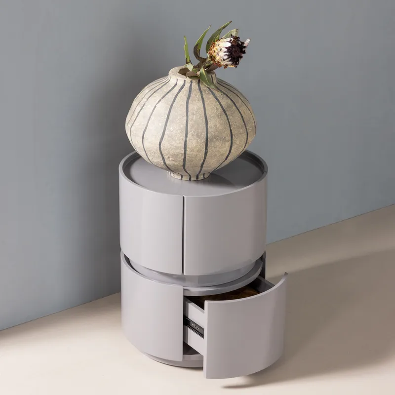 Lipasto/Yöpöytä Lunex 40 cm - Vaaleanharmaa - Huonekalut - Pöytä & ruokailuryhmä - Apupöytä & sivupöytä - Yöpöytä