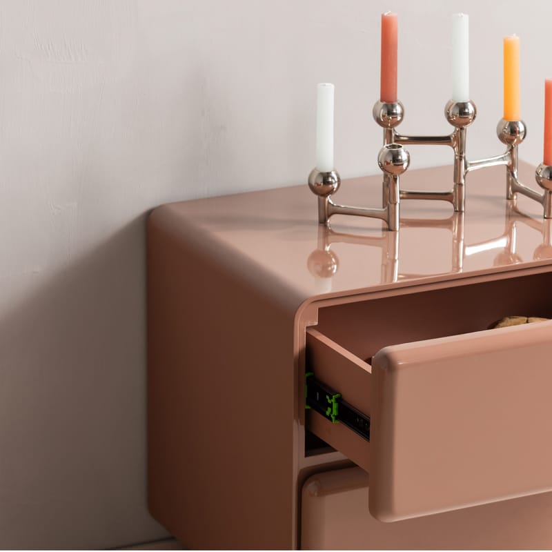 Lipasto/Yöpöytä Lustra 57 cm - Vanharoosa - Säilytys - Säilytyskalusteet - Lipasto