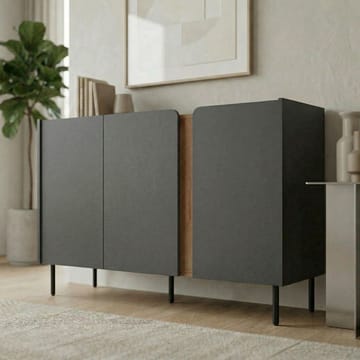 Lomar konsolipöytä 150x82,9x40,5 cm - Antrasiitti/Luonnontammi musta - Säilytys - Säilytyskalusteet - Senkki
