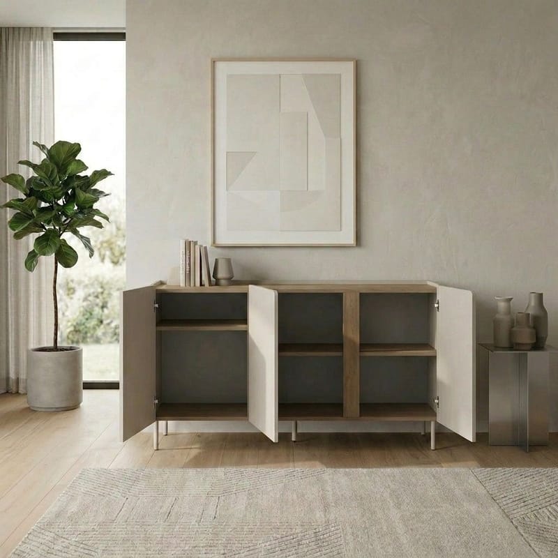Lomar konsolipöytä 150x82,9x40,5 cm - Santstone luonnontammi - Säilytys - Säilytyskalusteet - Senkki