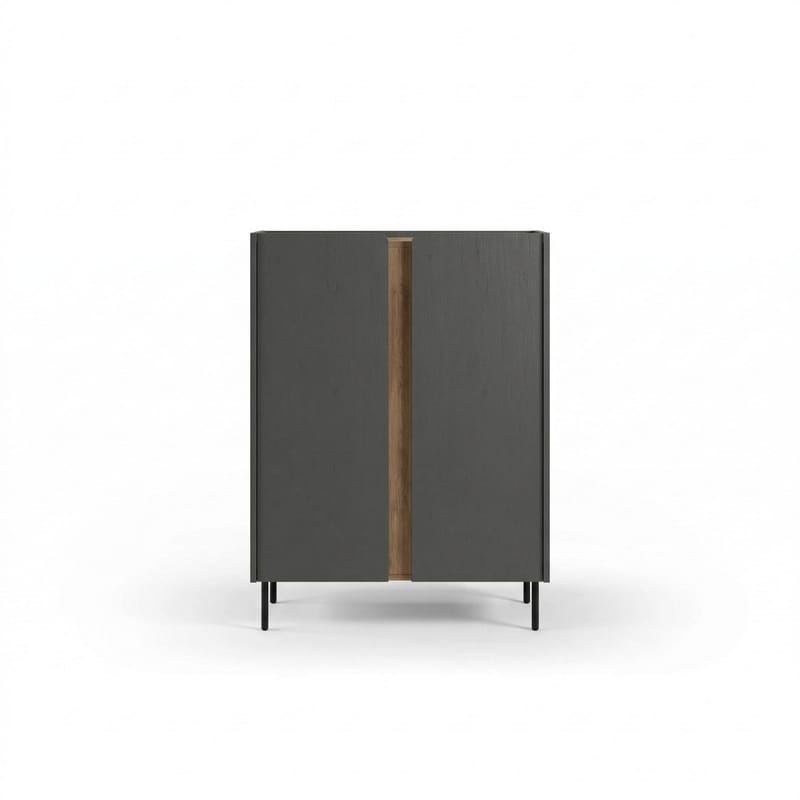 Lomar senkki 90x120,4x40,5 cm - Antrasiitti/Luonnontammi/Musta - Säilytys - Säilytyskalusteet - Senkki