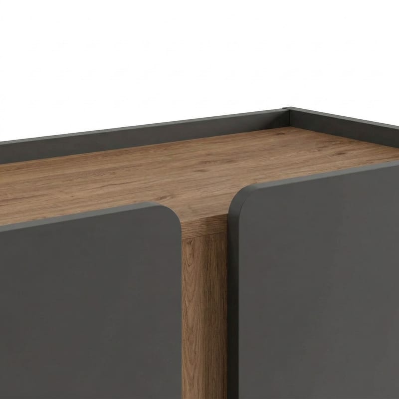 Lomar senkki 90x120,4x40,5 cm - Antrasiitti/Luonnontammi/Musta - Säilytys - Säilytyskalusteet - Senkki