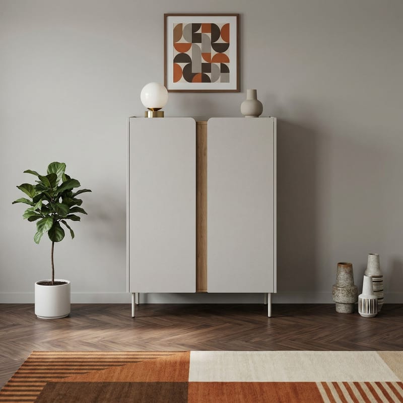 Lomar senkki 90x120,4x40,5 cm - Santstone, luonnontammi - Säilytys - Säilytyskalusteet - Senkki