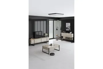 Luxe Lipasto 120 cm - Beige/Musta - Säilytys - Säilytyskalusteet - Lipasto