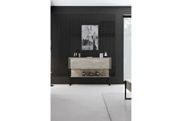 Luxe Lipasto 120 cm - Beige/Musta - Säilytys - Säilytyskalusteet - Lipasto