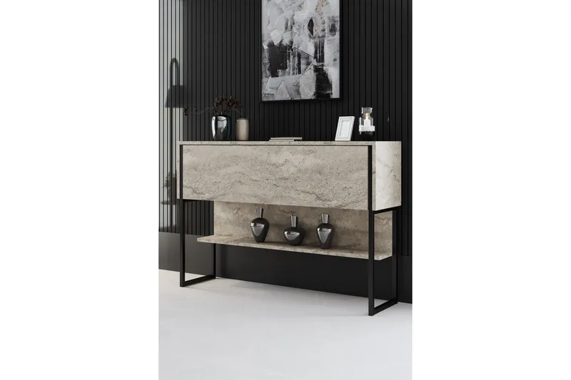 Luxe Lipasto 120 cm, Beige/Musta