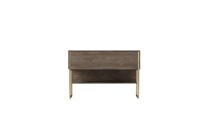 Luxe Lipasto 120 cm, Kulta/Pähkinäpuu