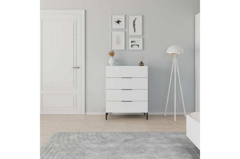 Matul lipasto 80 cm - Valkoinen - Säilytys - Säilytyskalusteet - Lipasto
