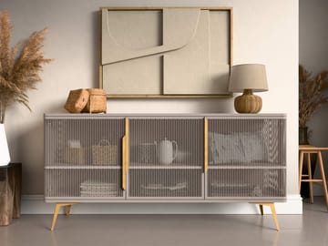 Mireva senkki 180 cm - beige, kulta - Säilytys - Säilytyskalusteet - Senkki