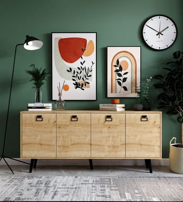 Mivora Konsolipöytä 180 cm - Sapphire Oak - S äilytys - Säilytyskalusteet - Senkki