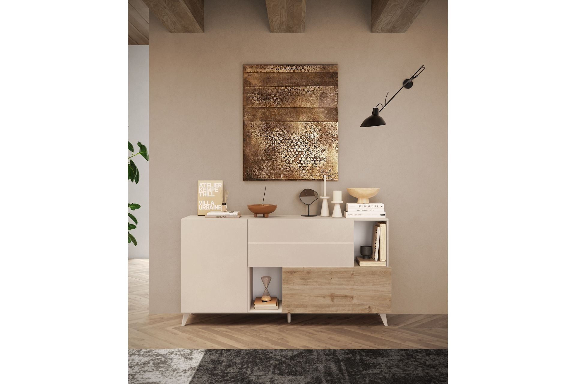 Monaco Senkki 181x42 cm - Messinki - Säilytys - Säilytyskalusteet - Senkki