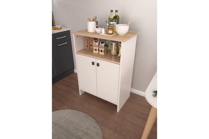 Monikäyttöinen kaappi Cladells-sonomo / valkoinen - Valkoinen - Säilytys - Säilytyskalusteet - Lipasto