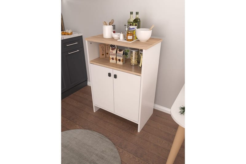 Monikäyttöinen kaappi Cladells-sonomo / valkoinen - Valkoinen - Säilytys - Säilytyskalusteet - Lipasto