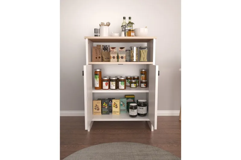 Monikäyttöinen kaappi Cladells-sonomo / valkoinen - Valkoinen - Säilytys - Säilytyskalusteet - Lipasto