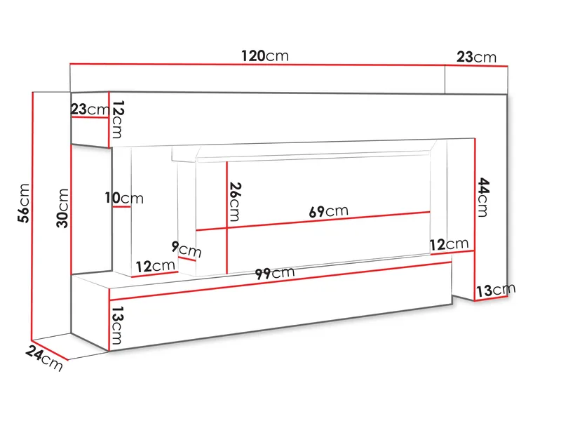 Morvyn Sähkötakka 120 cm - Säilytys - Säilytyskalusteet - Lipasto