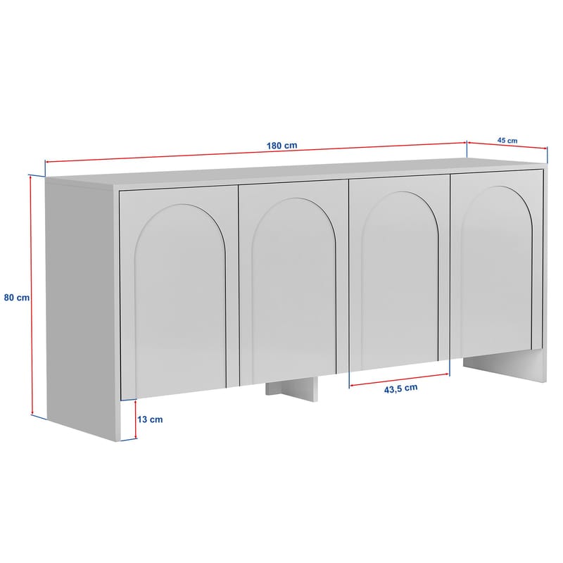 Nelora Konsolipöytä 180 cm - Atlas Brown - Säilytys - Säilytyskalusteet - Senkki