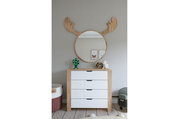 Nordhs Lipasto 90 cm - Vaaleanruskea/Valkoinen - Säilytys - Säilytyskalusteet - Lipasto