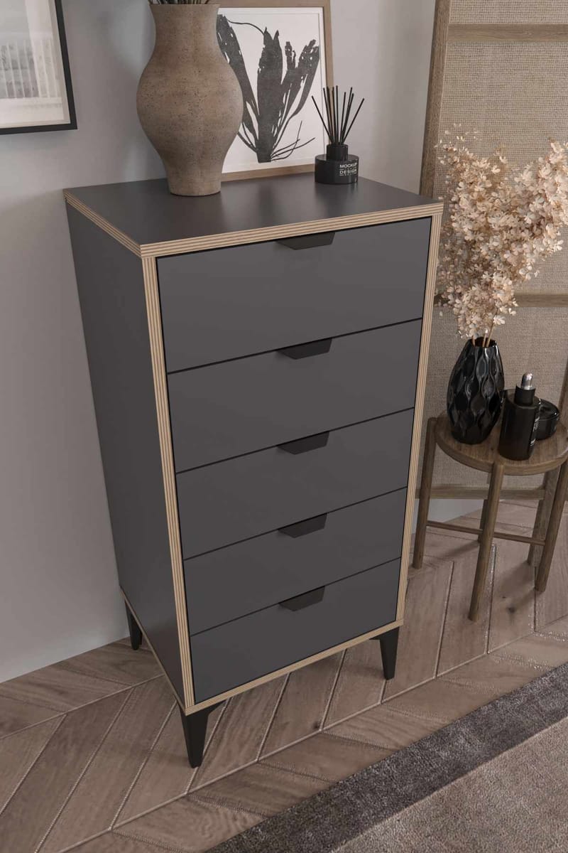 Olyros lipasto 105 cm - Antrasiitti - Säilytys - Säilytyskalusteet - Lipasto