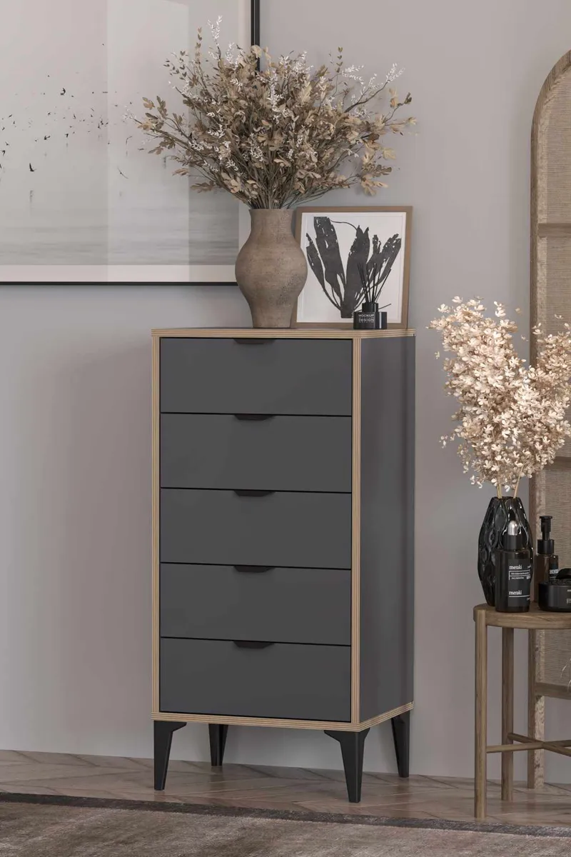 Olyros lipasto 105 cm - Antrasiitti - Säilytys - Säilytyskalusteet - Lipasto