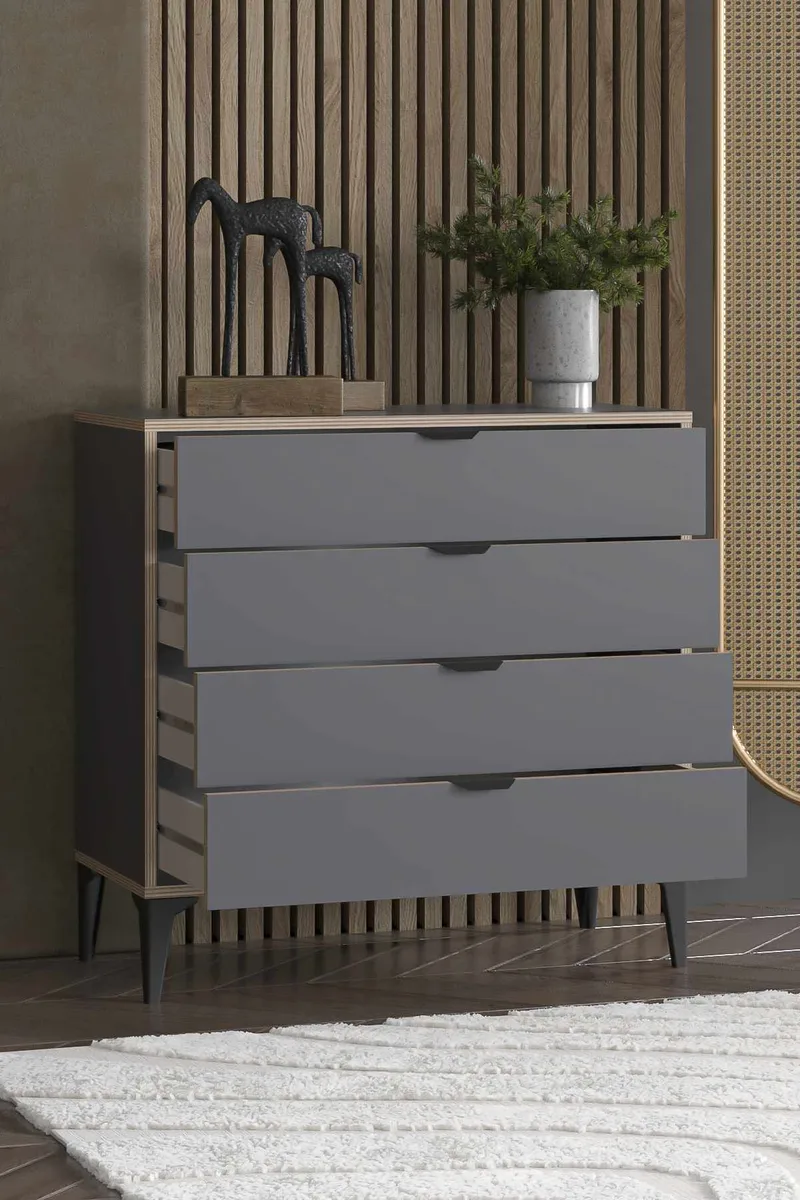 Olyros lipasto 90 cm - Antrasiitti - Säilytys - Säilytyskalusteet - Lipasto