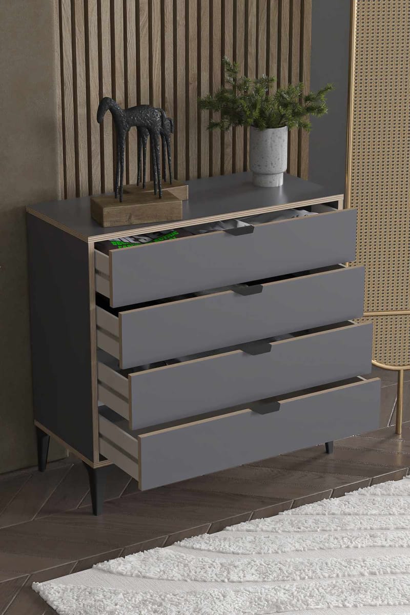 Olyros lipasto 90 cm - Antrasiitti - Säilytys - Säilytyskalusteet - Lipasto
