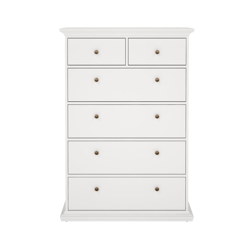 Paris lipasto 6 laatikolla 96x48x140 cm - Säilytys - Säilytyskalusteet - Lipasto