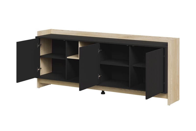 Polina Lipasto 190 cm - Ruskea / Musta - Säilytys - Säilytyskalusteet - Lipasto