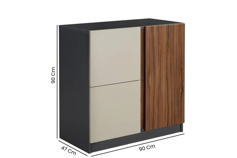 Ranko Lipasto 90 cm - Suklaanruskea/Antrasiitti - Säilytys - Säilytyskalusteet - Lipasto