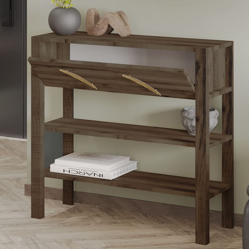 Relon lipasto 90x85x30 cm - Antiikkipähkinä - Säilytys - Säilytyskalusteet - Senkki