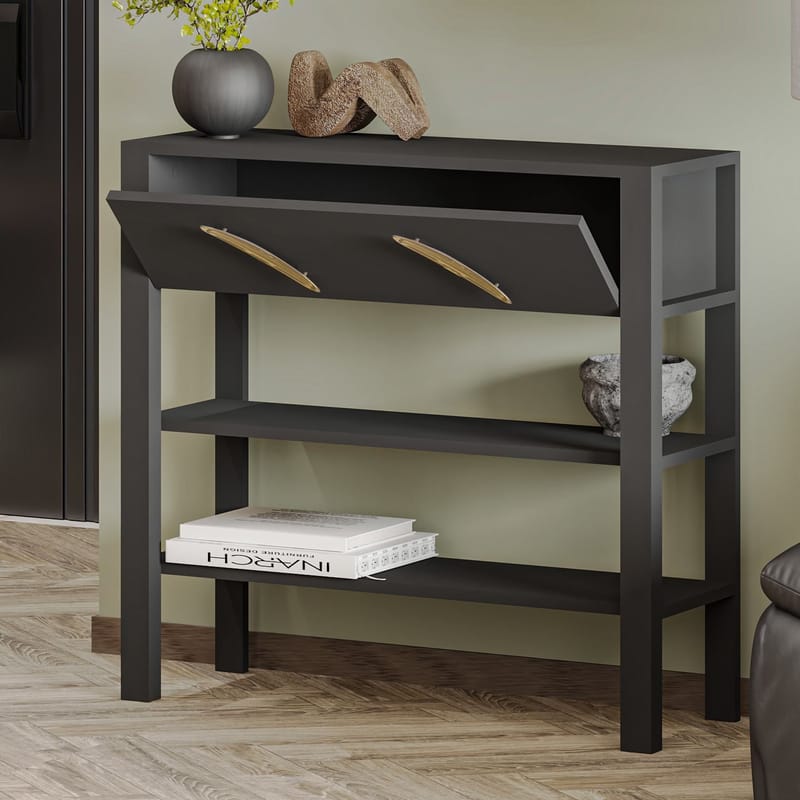 Relon lipasto 90x85x30 cm - Antrasiitti - Säilytys - Säilytyskalusteet - Senkki