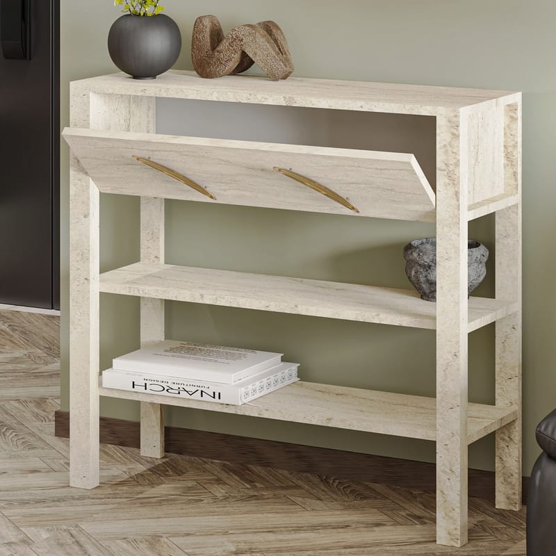 Relon lipasto 90x85x30 cm - Travertiini - Säilytys - Säilytyskalusteet - Senkki