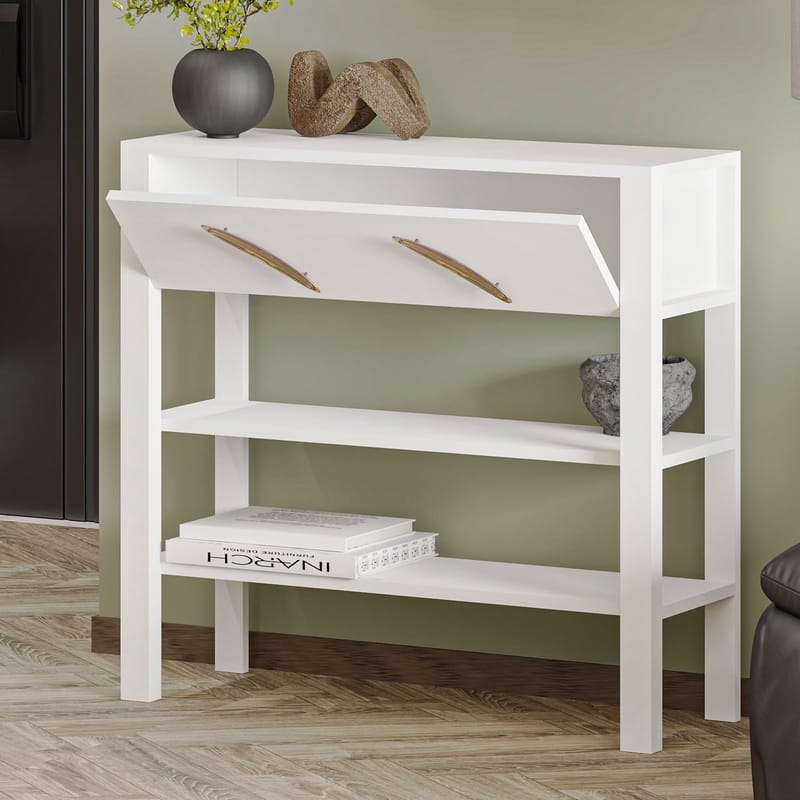 Relon lipasto 90x85x30 cm - Valkoinen - Säilytys - Säilytyskalusteet - Senkki