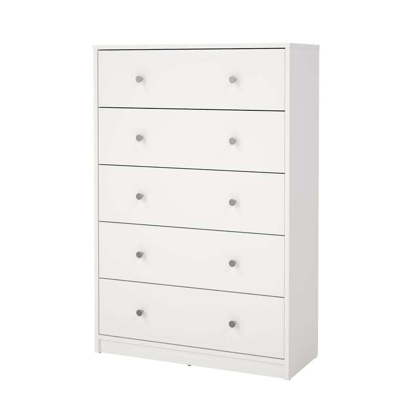 Renor lipasto 5 laatikolla Valkoinen 72x30x108 cm, undefined