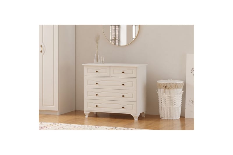 Rylic Lipasto 90 cm - Matta Valkoinen - Säilytys - Säilytyskalusteet - Lipasto