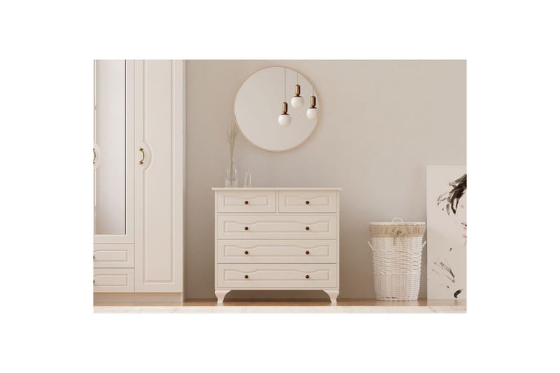 Rylic Lipasto 90 cm - Matta Valkoinen - Säilytys - Säilytyskalusteet - Lipasto