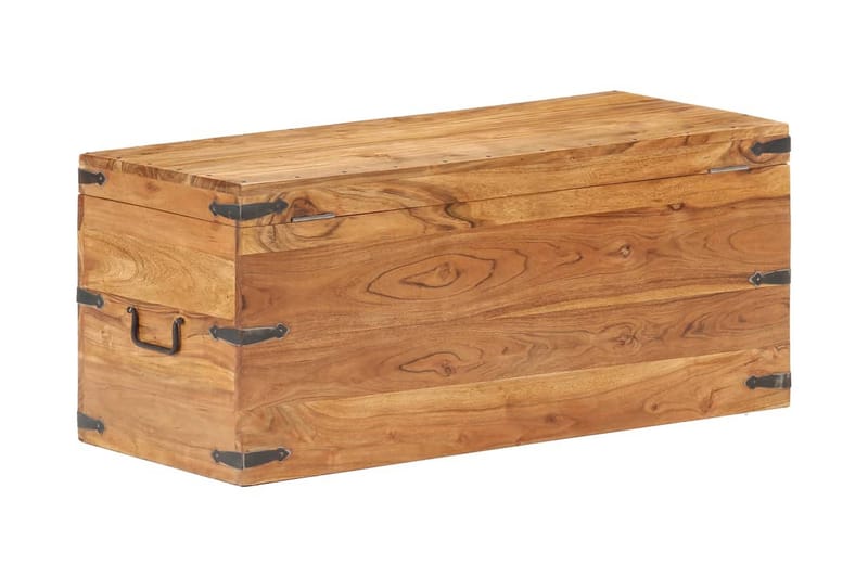 Arkku 90x40x40 cm täysi akaasiapuu - Säilytys - Säilytyskalusteet - Säilytysarkku