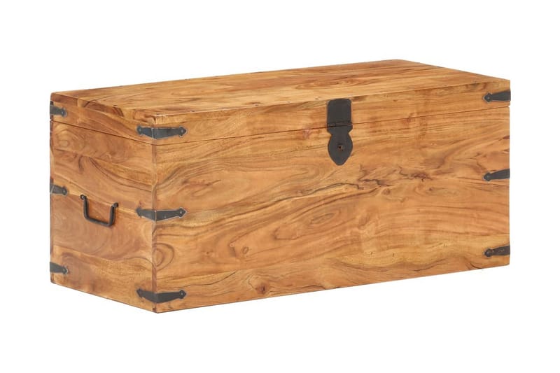 Arkku 90x40x40 cm täysi akaasiapuu - Säilytys - Säilytyskalusteet - Säilytysarkku