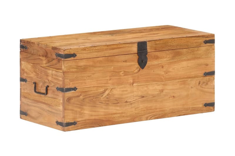 Arkku 90x40x40 cm täysi akaasiapuu - Säilytys - Säilytyskalusteet - Säilytysarkku
