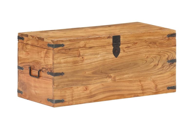 Arkku 90x40x40 cm täysi akaasiapuu - Säilytys - Säilytyskalusteet - Säilytysarkku