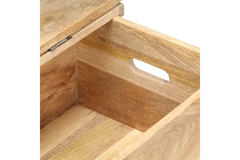 Arkku 90x40x45 cm täysi mangopuu - Säilytys - Säilytyskalusteet - Säilytysarkku