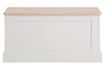 Säilytysarkku Borgela 90 cm - Valkoinen/Ruskea - Säilytys - Säilytyskalusteet - Säilytysarkku