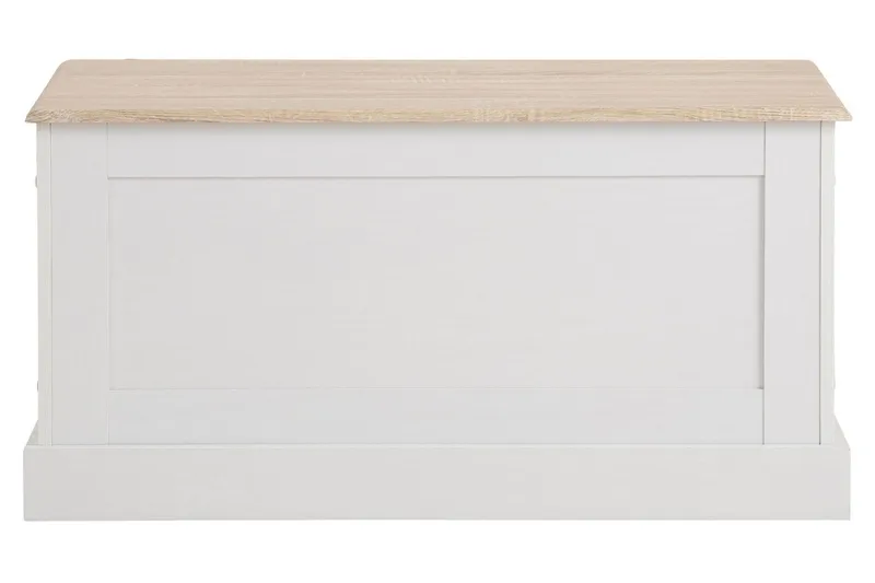 Säilytysarkku Borgela 90 cm - Valkoinen/Ruskea - Säilytys - Säilytyskalusteet - Säilytysarkku