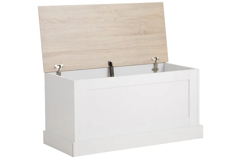 Säilytysarkku Borgela 90 cm - Valkoinen/Ruskea - Säilytys - Säilytyskalusteet - Säilytysarkku