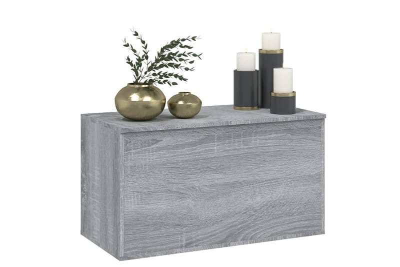 Säilytysarkku harmaa Sonoma 84x42x46 cm tekninen puu - Harmaa - Säilytys - Säilytyskalusteet - Säilytysarkku