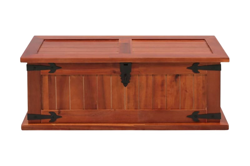 Säilytysarkku kiinteä akaasiapuu 60x25x22 cm - Ruskea - Säilytys - Säilytyskalusteet - Säilytysarkku