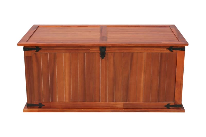 Säilytysarkku kiinteä akaasiapuu 79x34x32 cm - Ruskea - Säilytys - Säilytyskalusteet - Säilytysarkku