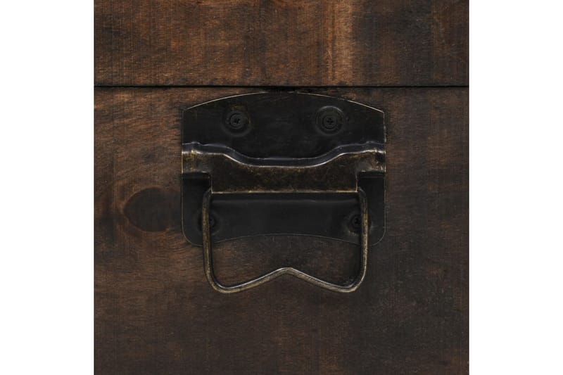 Säilytysarkku massiivipuu vintagetyyli 120x30x40 cm - Ruskea - Säilytys - Säilytyskalusteet - Säilytysarkku